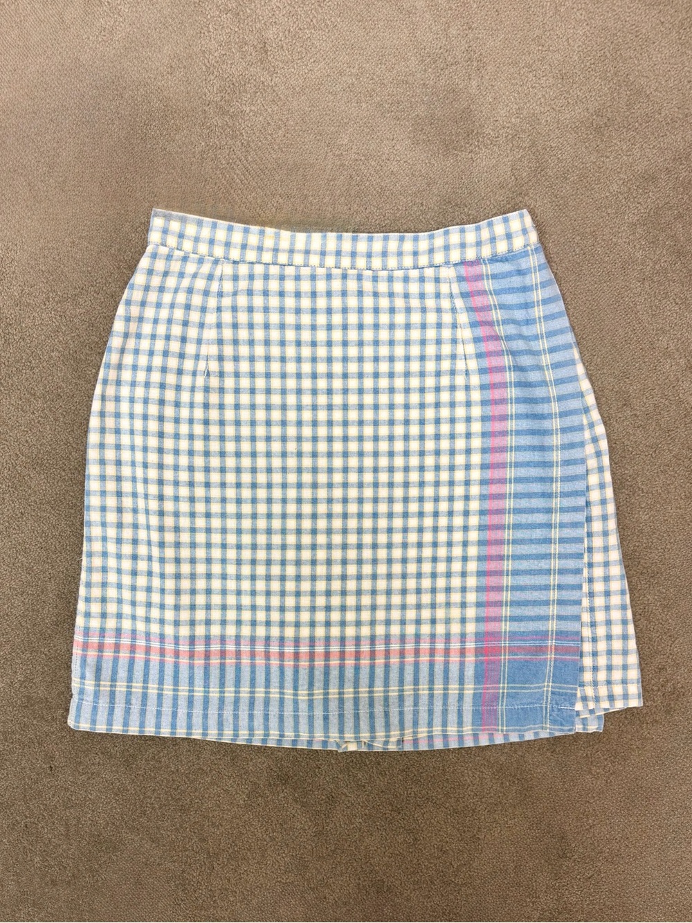 90s Vintage 🩵 LizWear x Liz Claiborne Gingham Check Skort